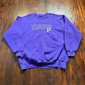 Vintage Pickerington Tigers Sweatshirt Mens L Purple High School MADE IN USA
